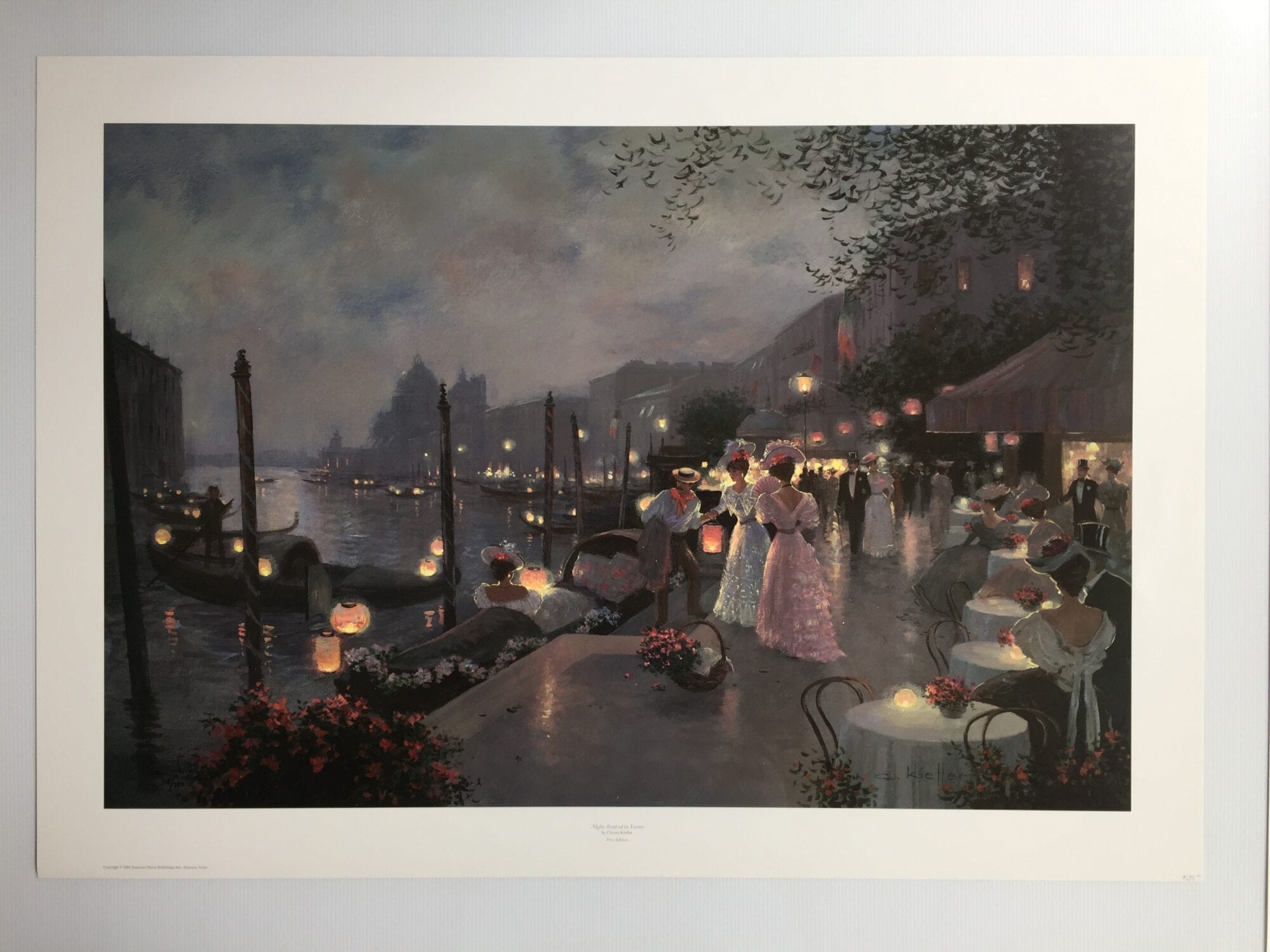 イタリアDemain 絵画 c.kieffer \"AN EVENING OUT\" AN EVENING OUT Christa Kieffer Denunzio Fine Art